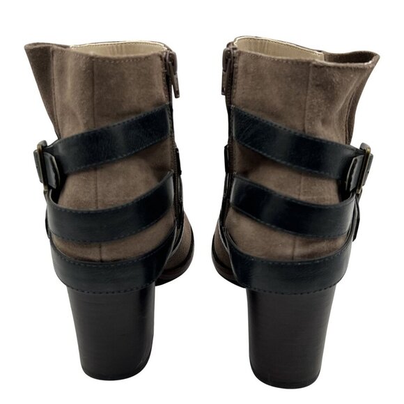 NEW Soho Cobbler Womens 8.5 Ankle Leather Booties Strappy Western Cowgirl Boots - Picture 7 of 15